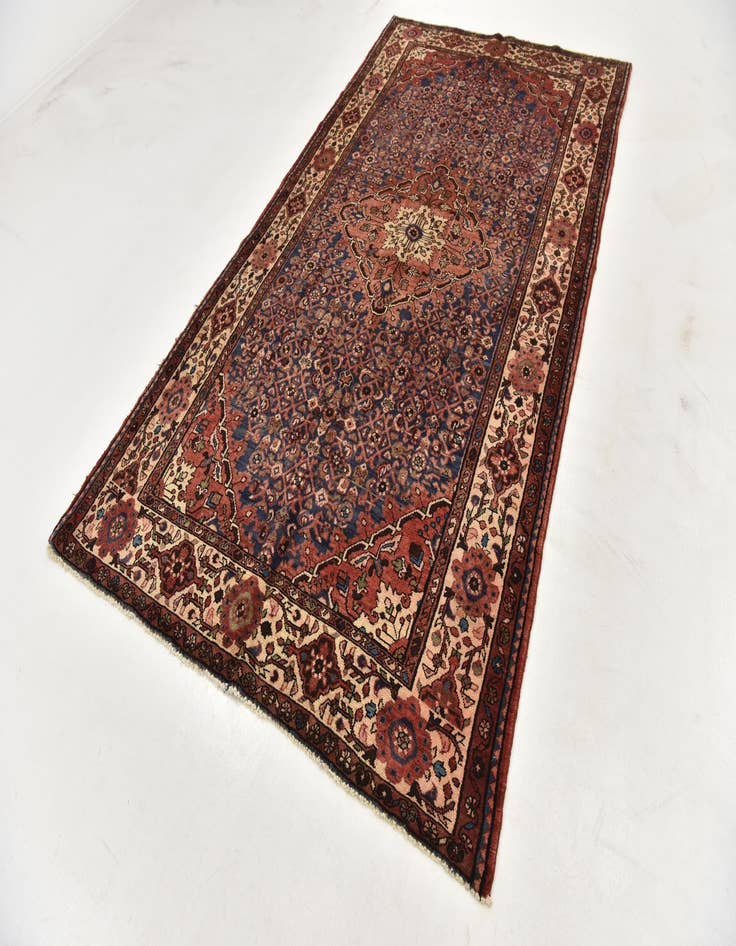 Detail image of  5' 9 x 10' 8  Hand Knotted Hossainabad Persian Wool Runner Rug