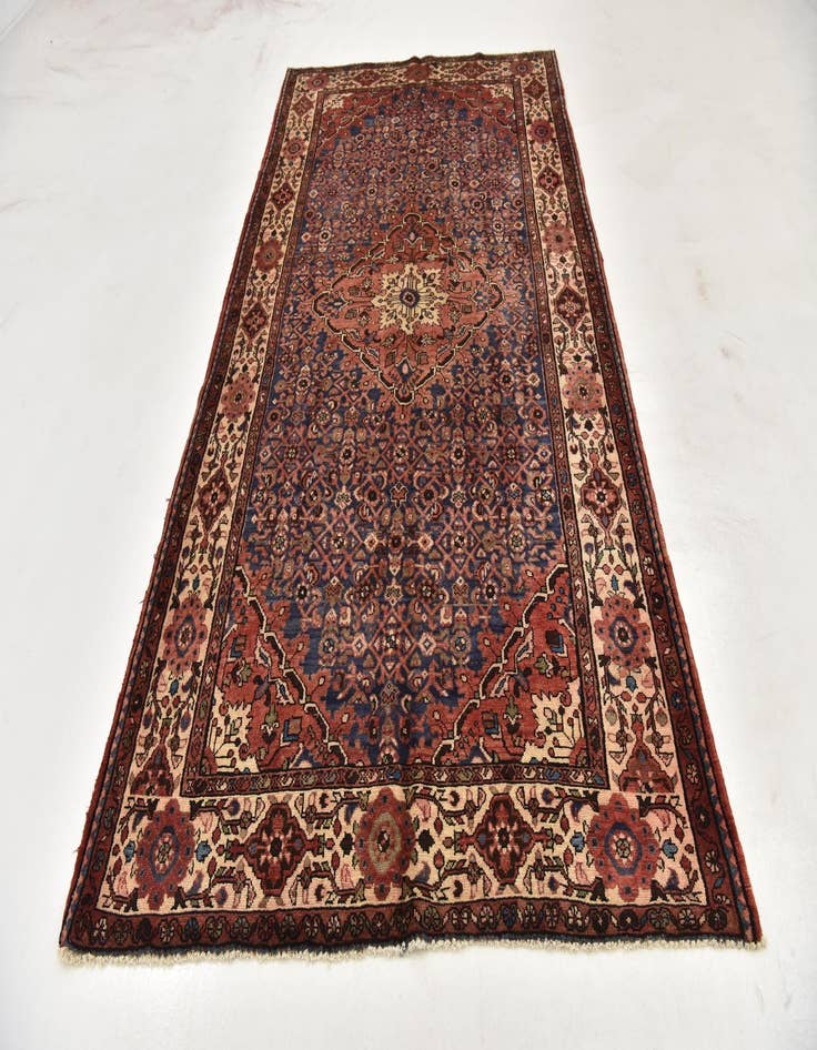 Detail image of  5' 9 x 10' 8  Hand Knotted Hossainabad Persian Wool Runner Rug