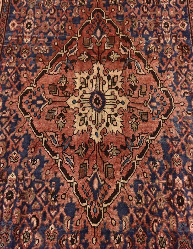 Detail image of  5' 9 x 10' 8  Hand Knotted Hossainabad Persian Wool Runner Rug