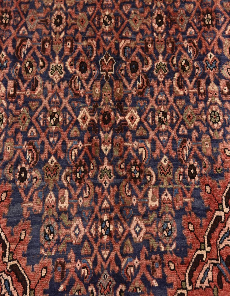 Detail image of  5' 9 x 10' 8  Hand Knotted Hossainabad Persian Wool Runner Rug