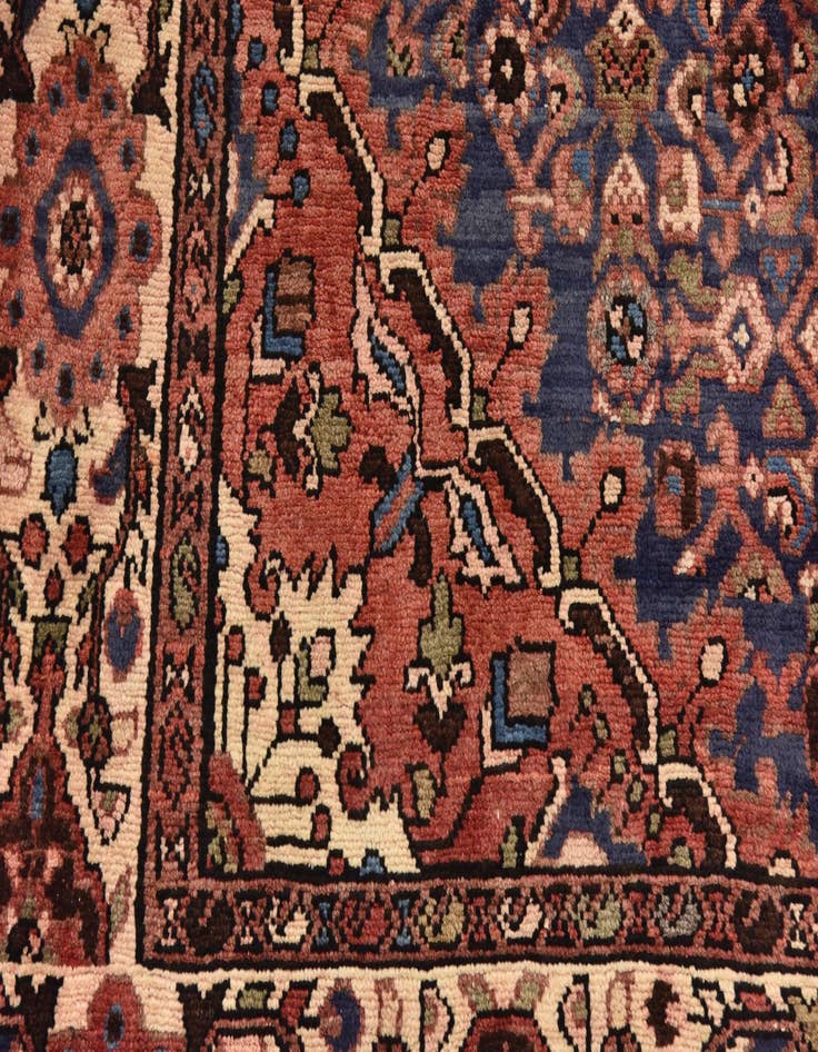 Detail image of  5' 9 x 10' 8  Hand Knotted Hossainabad Persian Wool Runner Rug