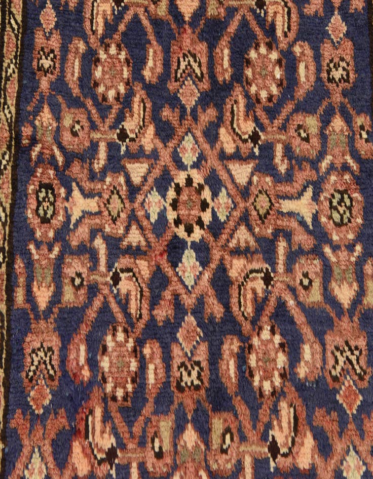 Detail image of  3' 5 x 10' 6  Hand Knotted Hossainabad Persian Wool Runner Rug