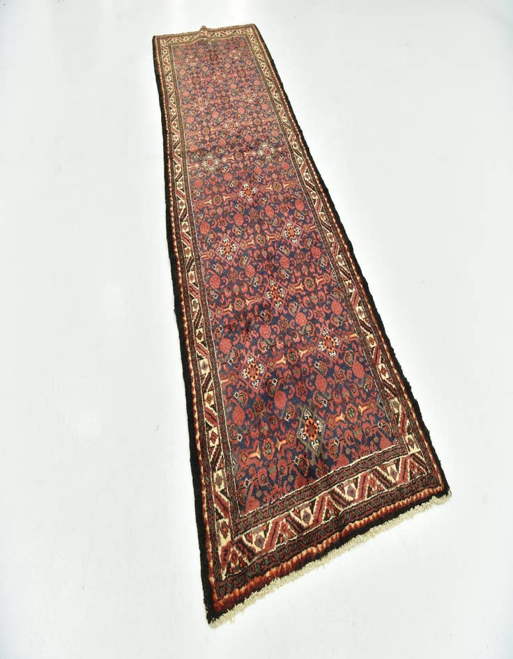 Detail image of  3' 9 x 10' 7  Hand Knotted Hossainabad Persian Wool Runner Rug