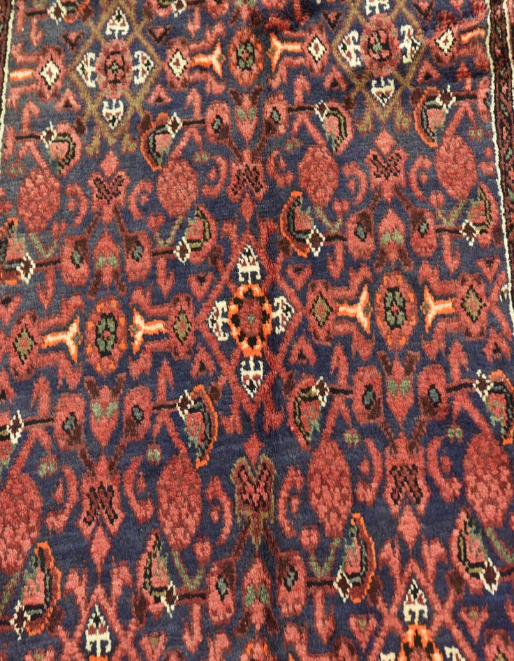 Detail image of  3' 9 x 10' 7  Hand Knotted Hossainabad Persian Wool Runner Rug