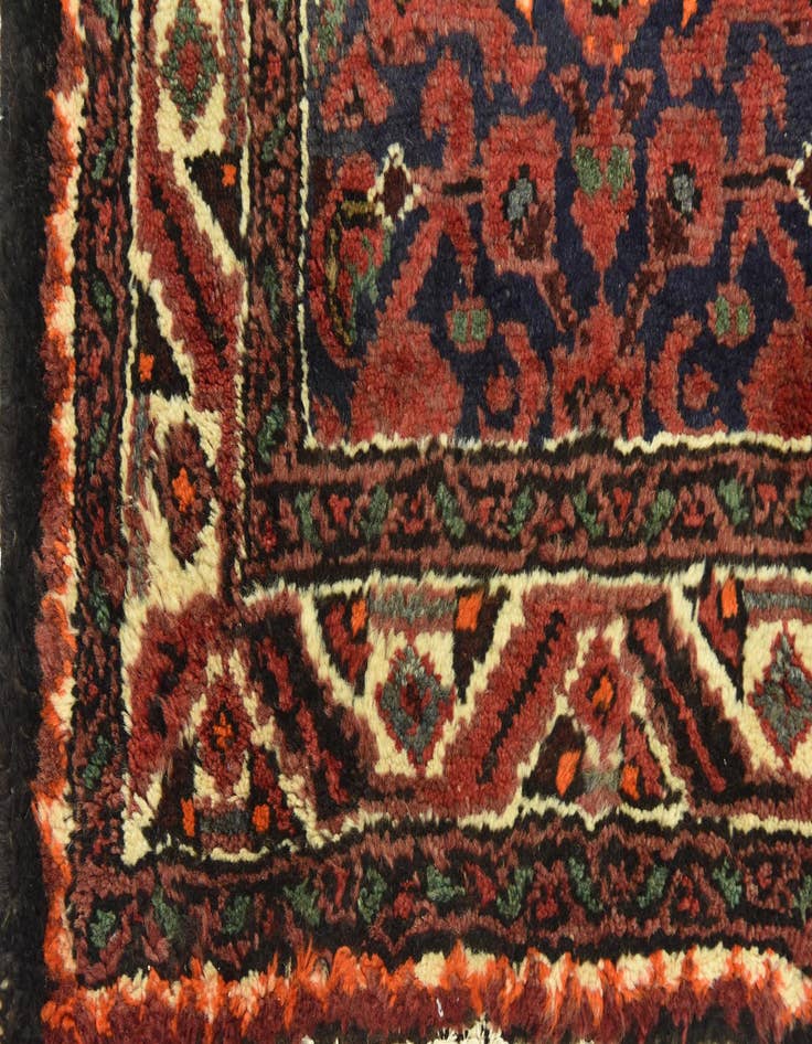 Detail image of  3' 9 x 10' 7  Hand Knotted Hossainabad Persian Wool Runner Rug