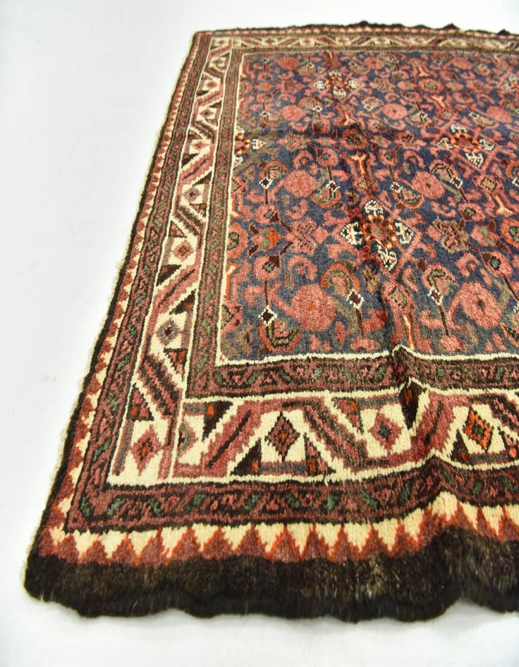 Detail image of  3' 9 x 10' 7  Hand Knotted Hossainabad Persian Wool Runner Rug