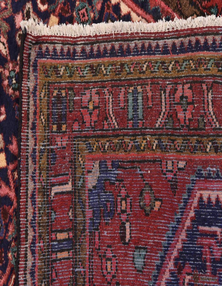 Detail image of  3' 9 x 9' 10  Hand Knotted Hossainabad Persian Wool Runner Rug