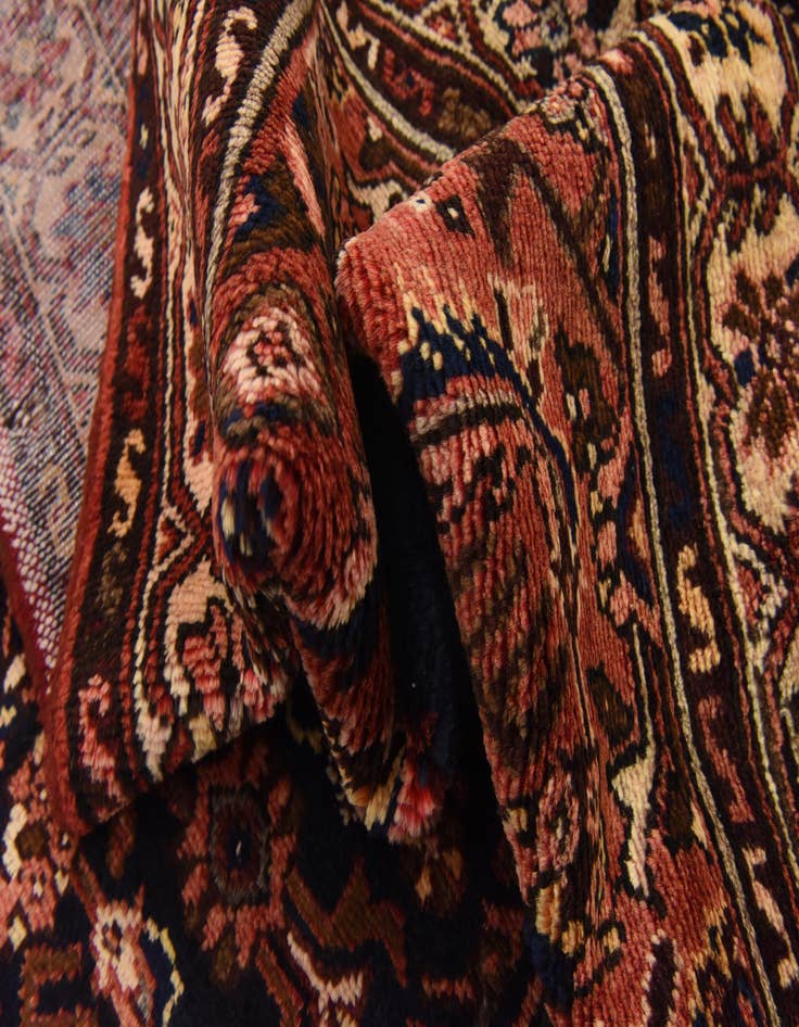 Detail image of  3' 6 x 10' 4  Hand Knotted Hossainabad Persian Wool Runner Rug