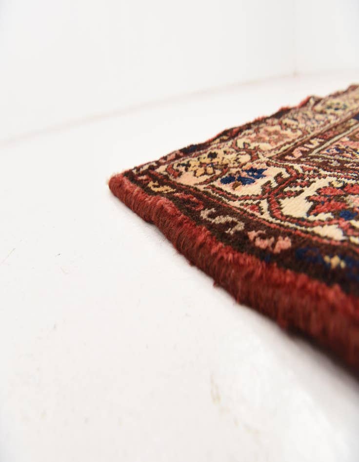 Detail image of  3' 6 x 10' 4  Hand Knotted Hossainabad Persian Wool Runner Rug