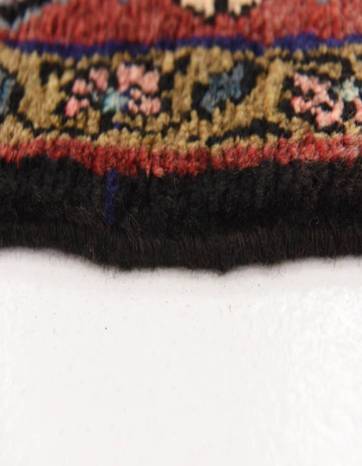 Detail image of 3' 4 x 9' 9 Hand Knotted Hossainabad Persian Wool Runner Rug