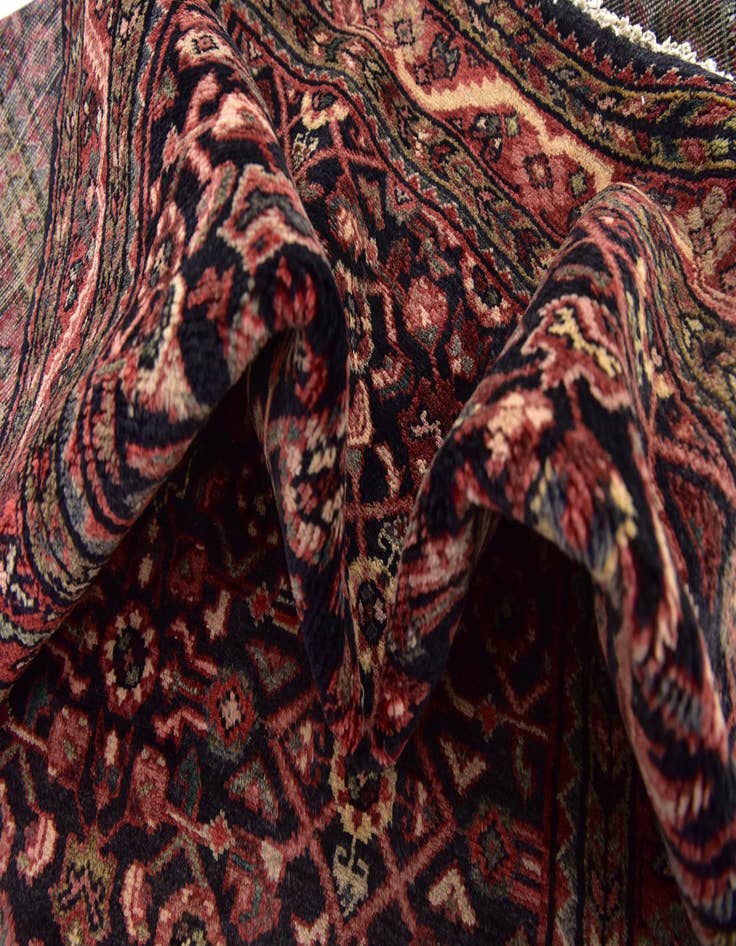 Detail image of  3' 8 x 11' 2  Hand Knotted Hossainabad Persian Wool Runner Rug