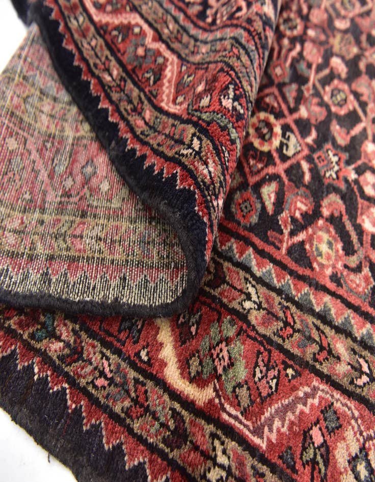 Detail image of  3' 8 x 11' 2  Hand Knotted Hossainabad Persian Wool Runner Rug