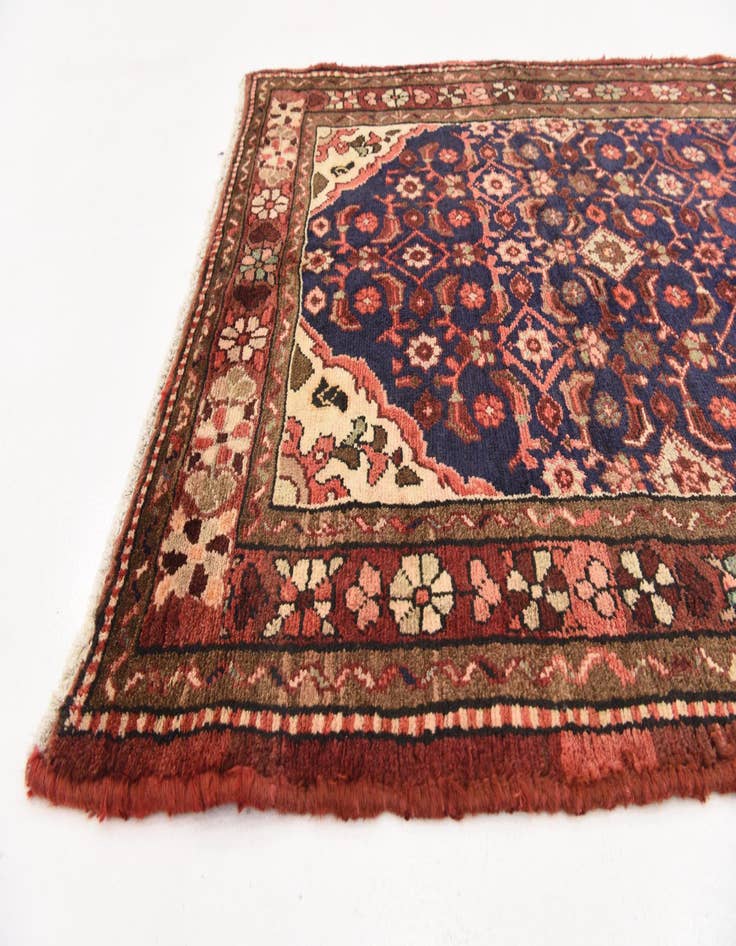 Detail image of  3' 7 x 10' 1  Hand Knotted Hossainabad Persian Wool Runner Rug