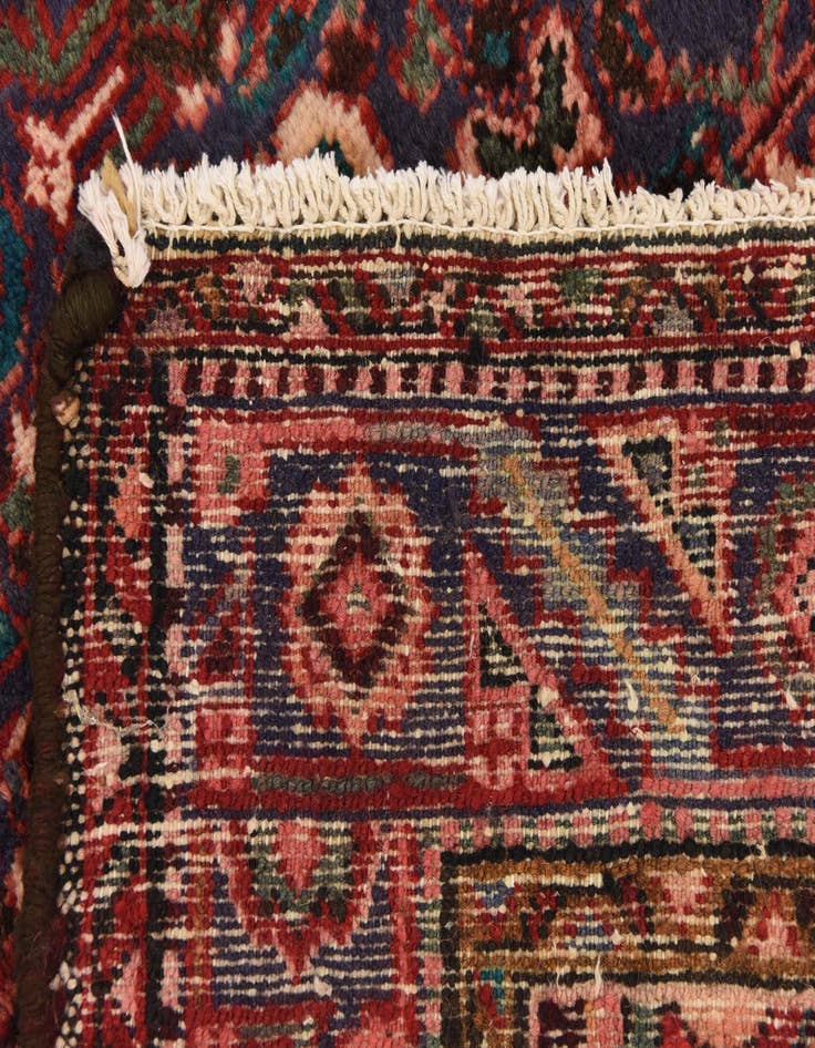 Detail image of  3' 5 x 9' 8  Hand Knotted Hossainabad Persian Wool Runner Rug