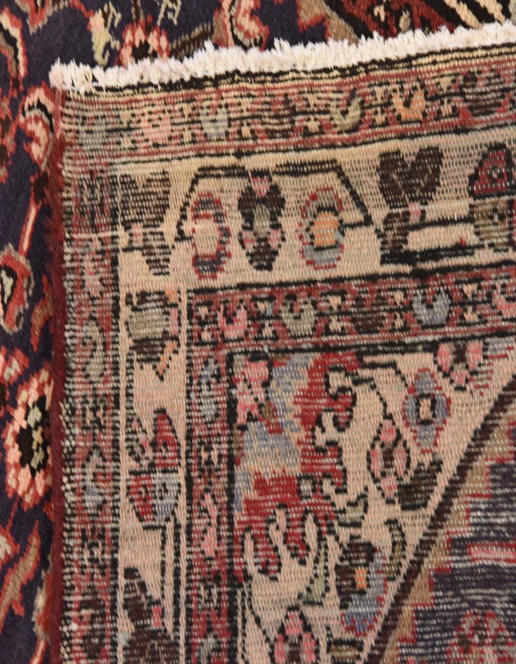 Detail image of  3' 6 x 10'  Hand Knotted Hossainabad Persian Wool Runner Rug