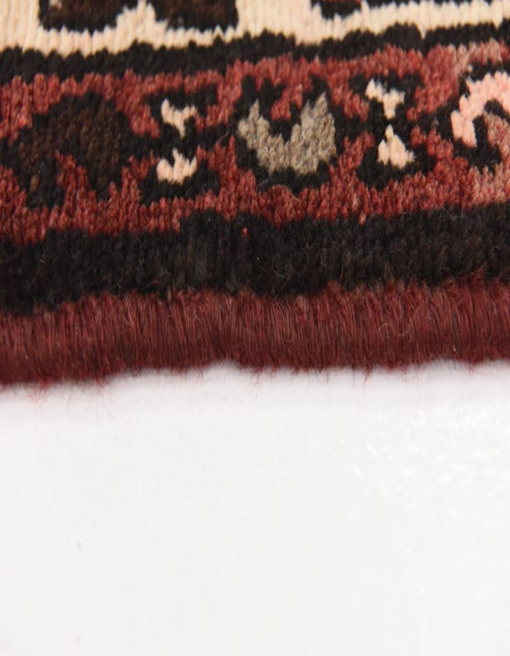 Detail image of  3' 6 x 10'  Hand Knotted Hossainabad Persian Wool Runner Rug