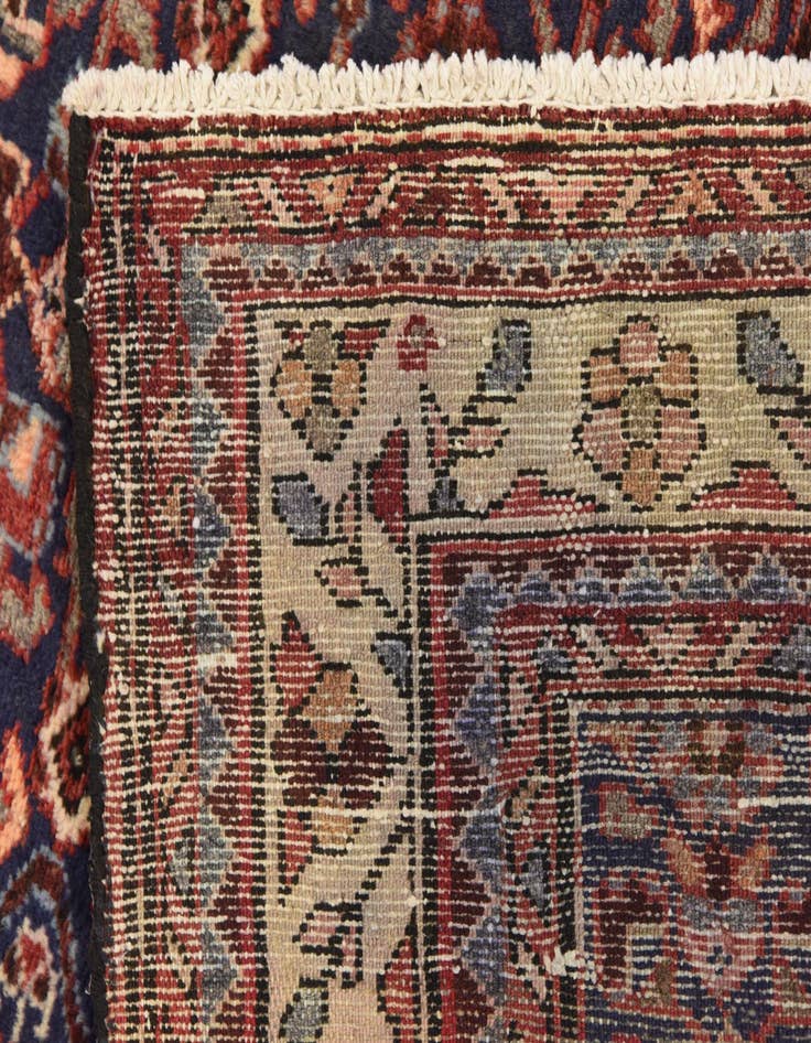 Detail image of 3' 6 x 9' 7 Hand Knotted Hossainabad Persian Wool Runner Rug
