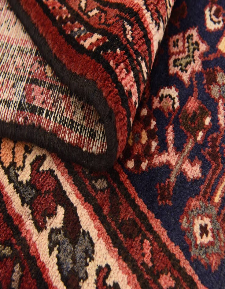 Detail image of  3' 10 x 9' 8  Hand Knotted Hossainabad Persian Wool Runner Rug