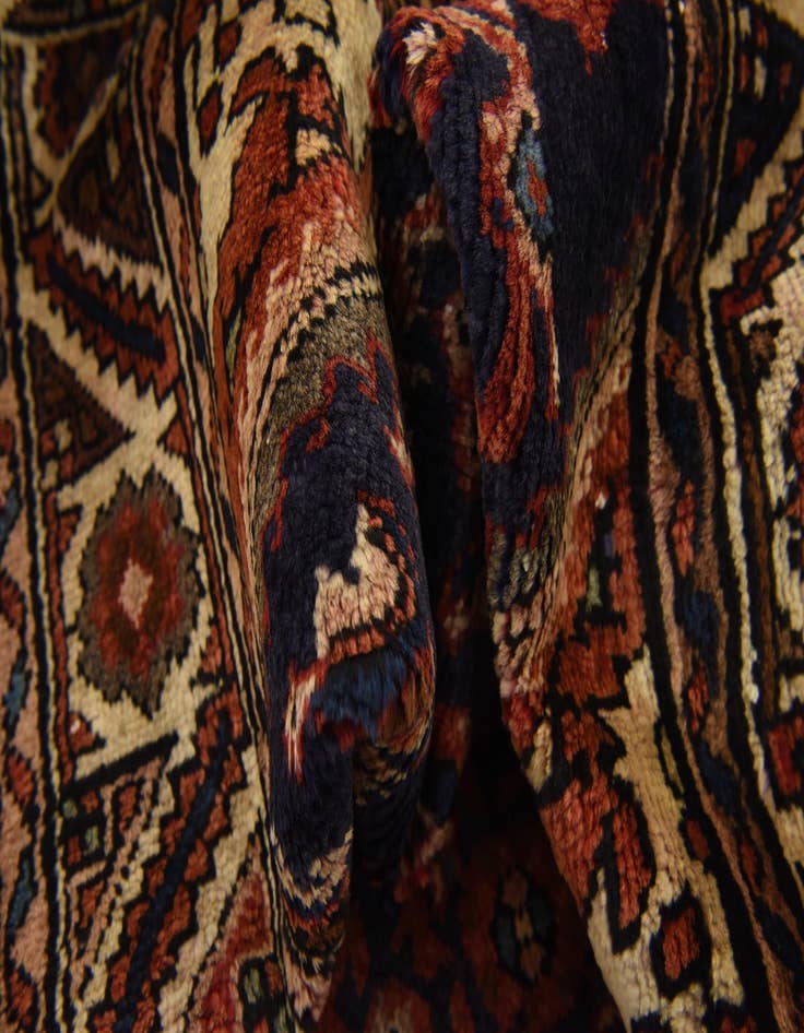 Detail image of  3' 7 x 10' 8  Hand Knotted Hossainabad Persian Wool Runner Rug