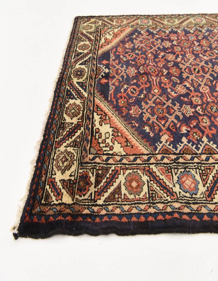 Detail image of  3' 7 x 10' 8  Hand Knotted Hossainabad Persian Wool Runner Rug