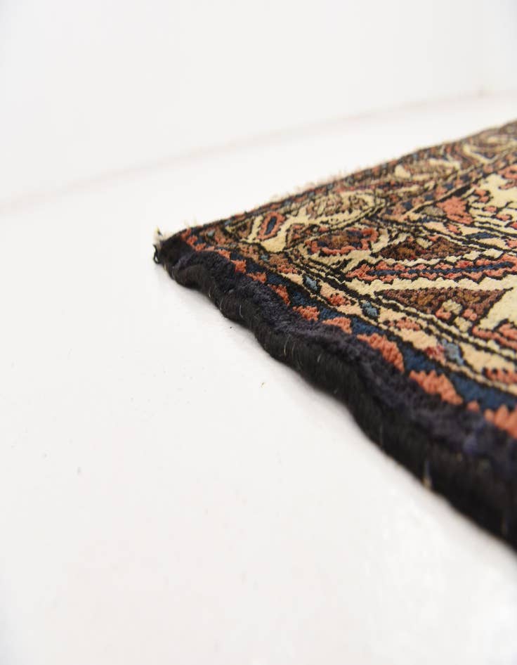 Detail image of  3' 7 x 10' 8  Hand Knotted Hossainabad Persian Wool Runner Rug