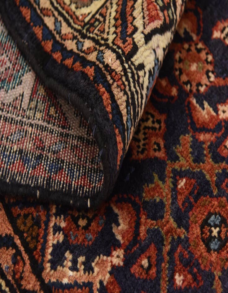 Detail image of  3' 7 x 10' 8  Hand Knotted Hossainabad Persian Wool Runner Rug