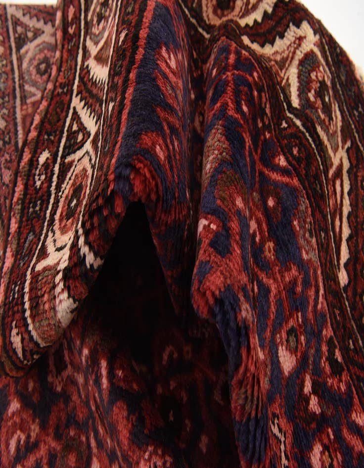 Detail image of  3' 10 x 10' 7  Hand Knotted Hossainabad Persian Wool Runner Rug