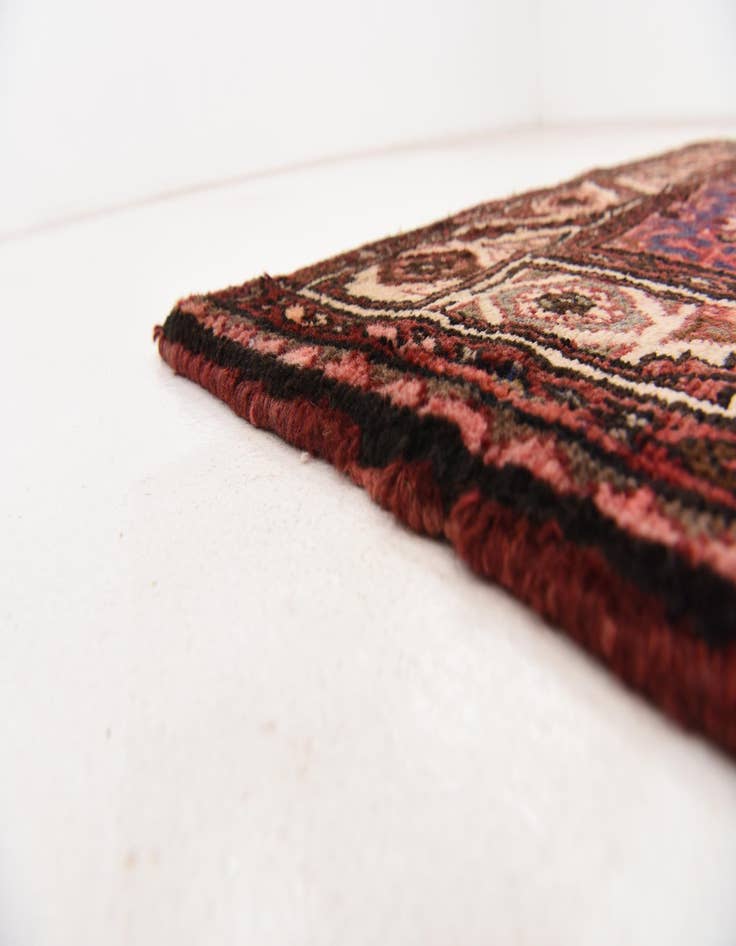 Detail image of  3' 10 x 10' 7  Hand Knotted Hossainabad Persian Wool Runner Rug