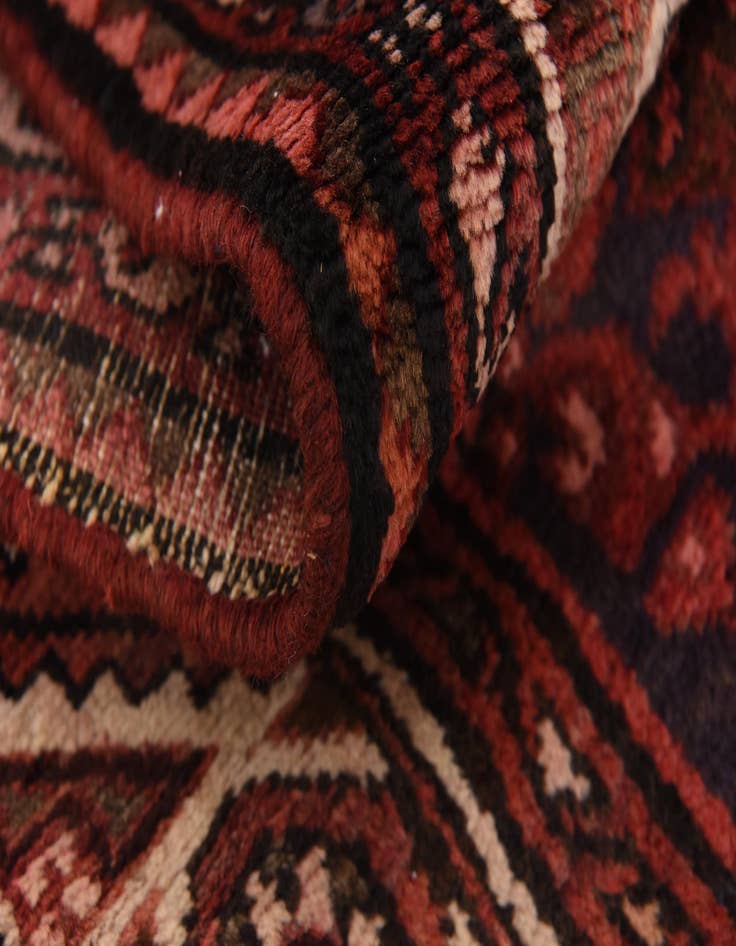Detail image of  3' 10 x 10' 7  Hand Knotted Hossainabad Persian Wool Runner Rug