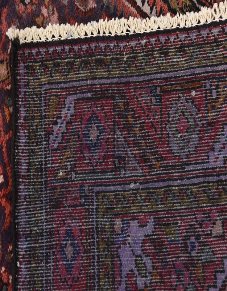 Detail image of  3' 9 x 10' 4  Hand Knotted Hossainabad Persian Wool Runner Rug