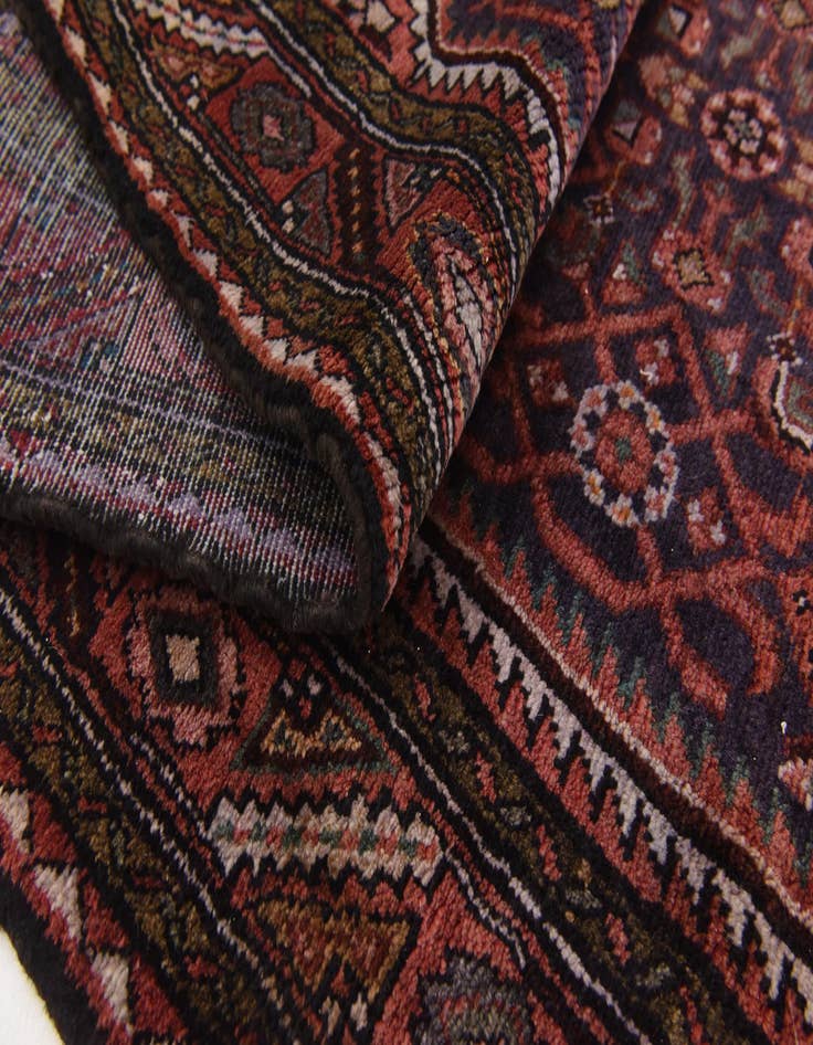Detail image of  3' 9 x 10' 4  Hand Knotted Hossainabad Persian Wool Runner Rug