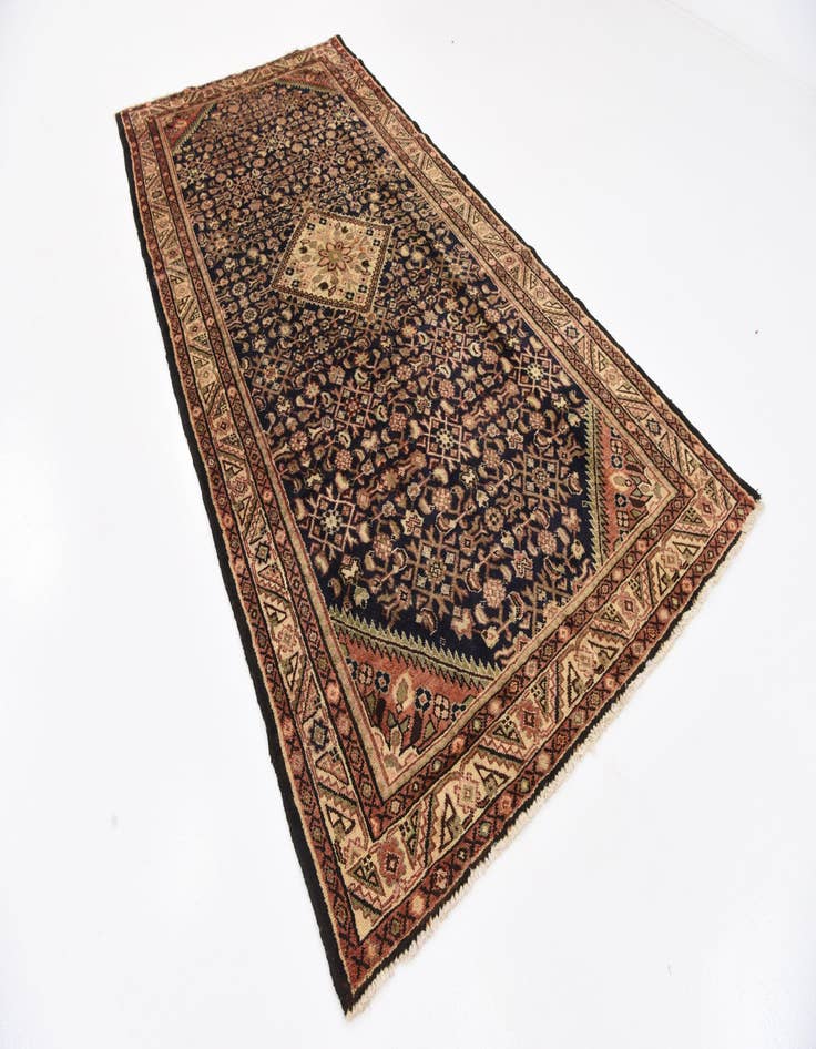 Detail image of  5' 3 x 11'  Hand Knotted Hossainabad Persian Wool Runner Rug