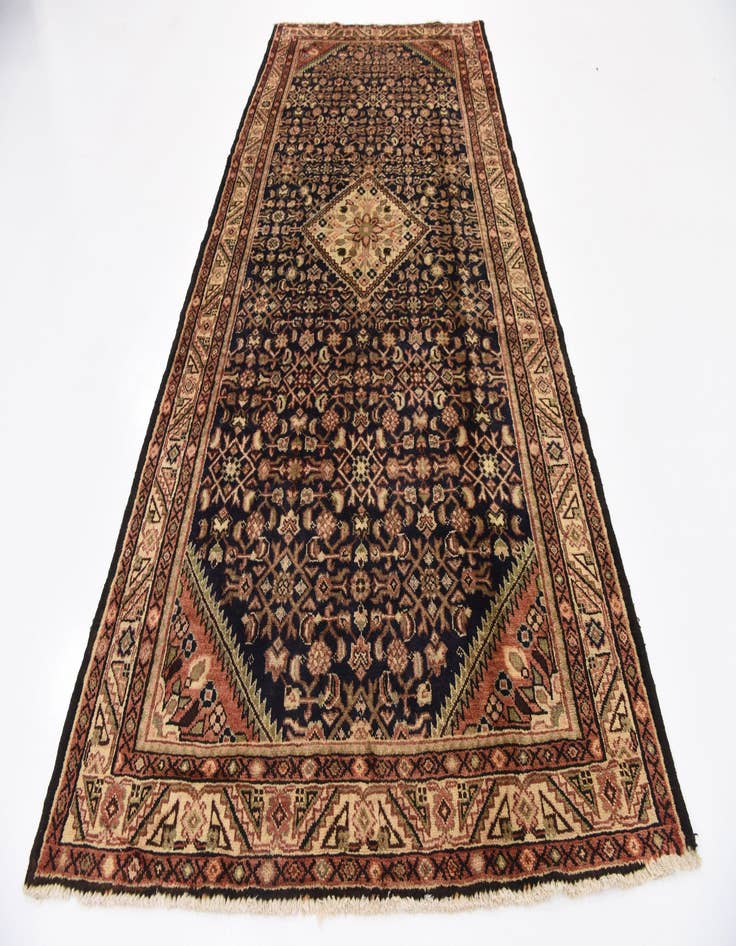 Detail image of  5' 3 x 11'  Hand Knotted Hossainabad Persian Wool Runner Rug