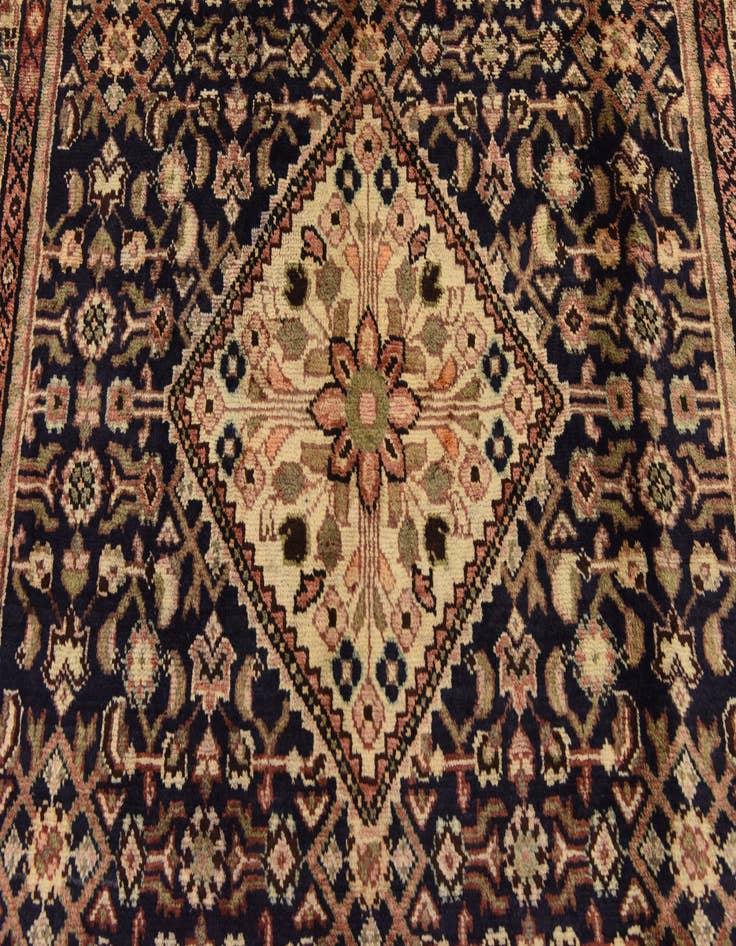 Detail image of  5' 3 x 11'  Hand Knotted Hossainabad Persian Wool Runner Rug