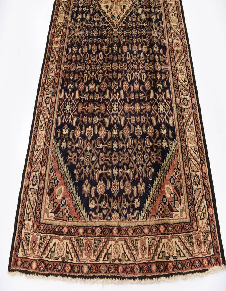 Detail image of  5' 3 x 11'  Hand Knotted Hossainabad Persian Wool Runner Rug