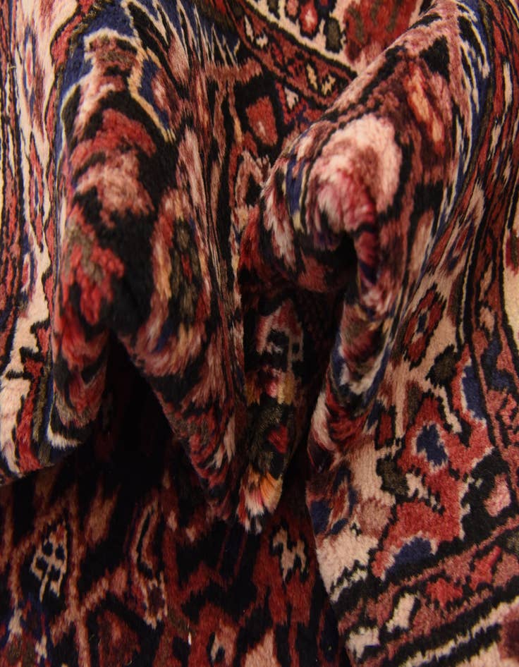 Detail image of  3' 10 x 10' 2  Hand Knotted Hossainabad Persian Wool Runner Rug