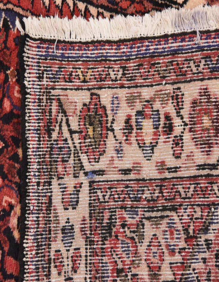 Detail image of  3' 10 x 10' 2  Hand Knotted Hossainabad Persian Wool Runner Rug