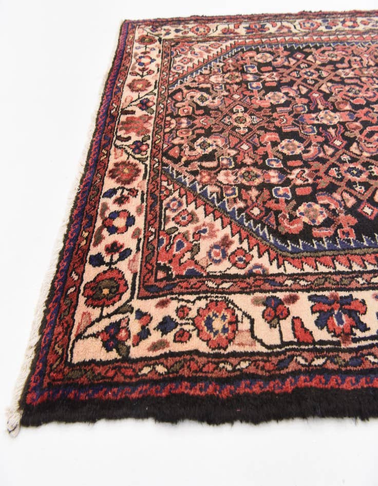 Detail image of  3' 10 x 10' 2  Hand Knotted Hossainabad Persian Wool Runner Rug