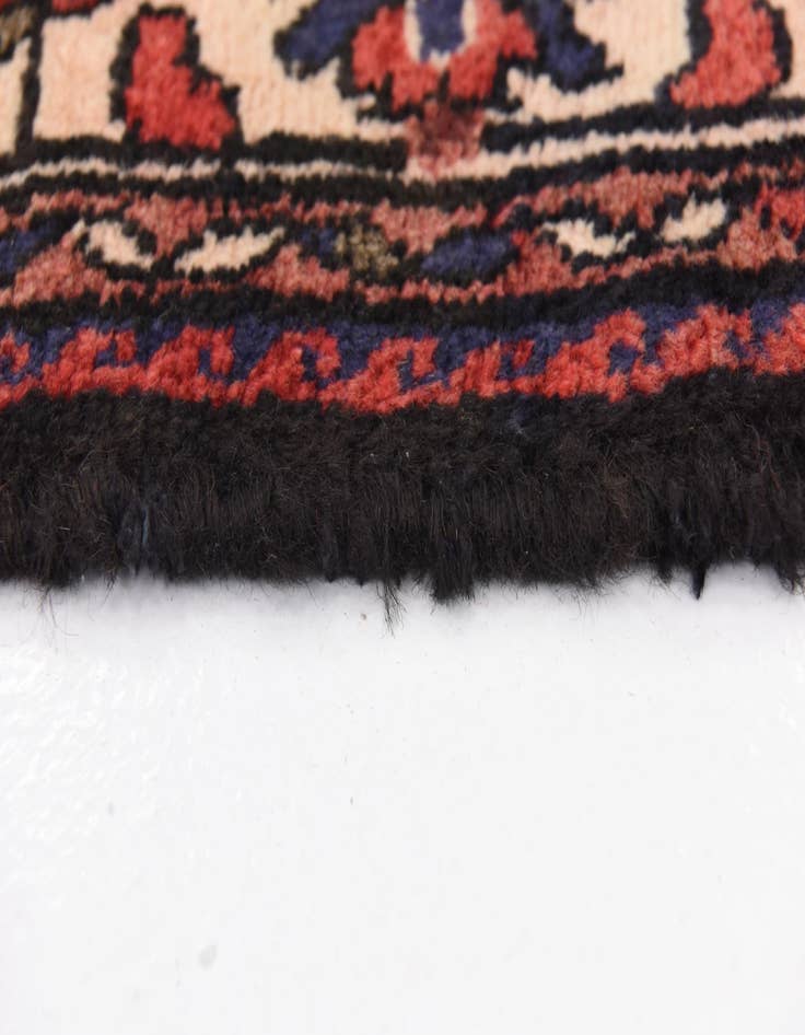 Detail image of  3' 10 x 10' 2  Hand Knotted Hossainabad Persian Wool Runner Rug