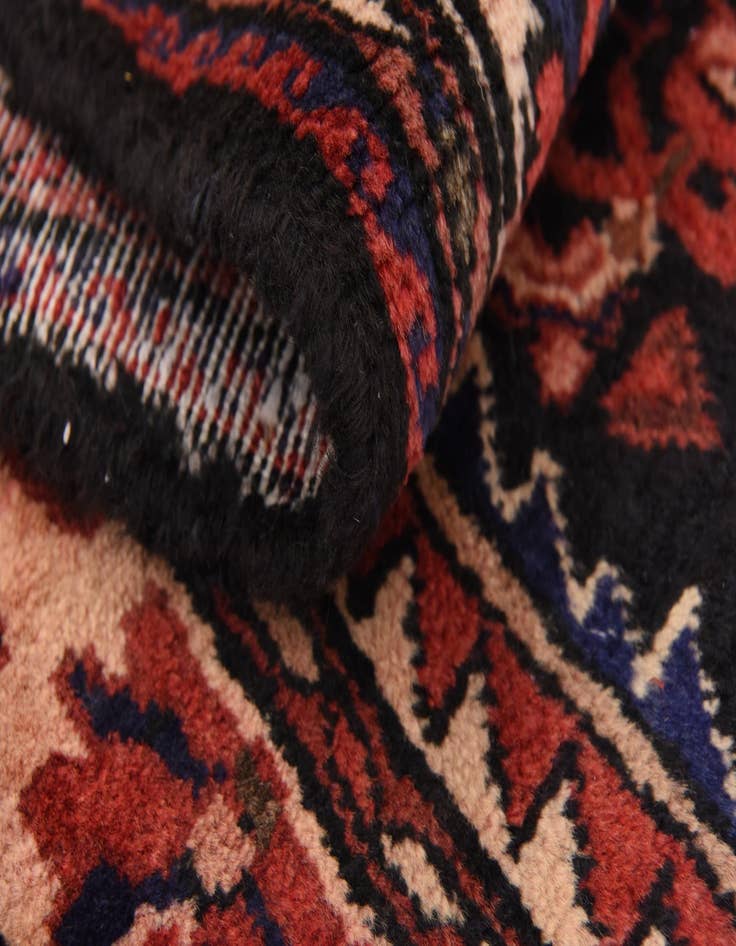 Detail image of  3' 10 x 10' 2  Hand Knotted Hossainabad Persian Wool Runner Rug