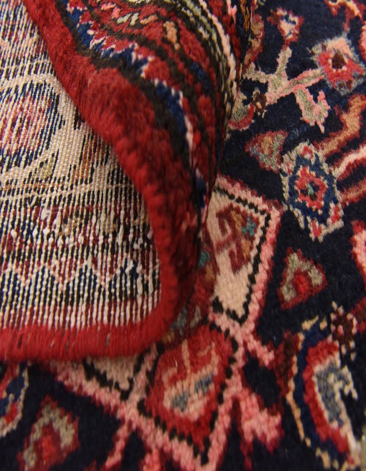 Detail image of  3' 9 x 10' 9  Hand Knotted Hossainabad Persian Wool Runner Rug