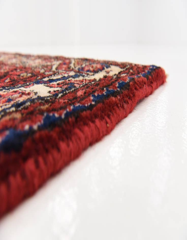 Detail image of  3' 9 x 10' 9  Hand Knotted Hossainabad Persian Wool Runner Rug