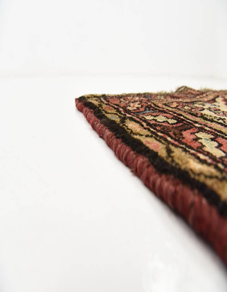 Detail image of  3' 7 x 10' 6  Hand Knotted Hossainabad Persian Wool Runner Rug