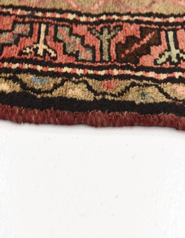 Detail image of  3' 7 x 10' 6  Hand Knotted Hossainabad Persian Wool Runner Rug