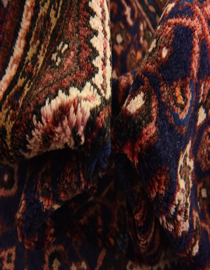 Detail image of  3' 5 x 9' 8  Hand Knotted Hossainabad Persian Wool Runner Rug