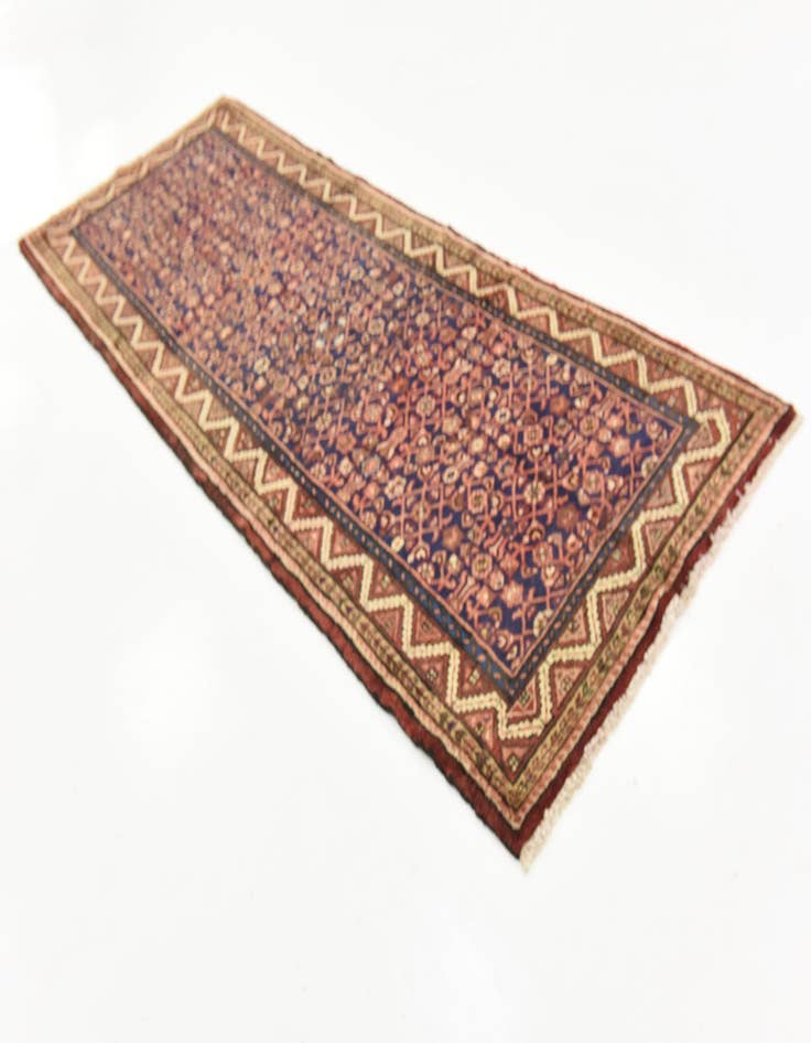 Detail image of  3' 5 x 9' 8  Hand Knotted Hossainabad Persian Wool Runner Rug