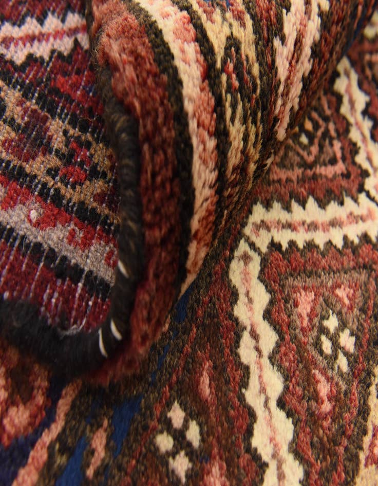 Detail image of  3' 5 x 9' 8  Hand Knotted Hossainabad Persian Wool Runner Rug