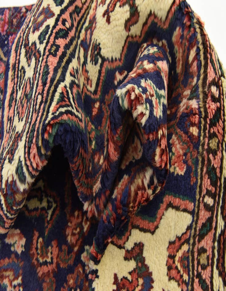 Detail image of  3' 4 x 9' 11  Hand Knotted Hossainabad Persian Wool Runner Rug