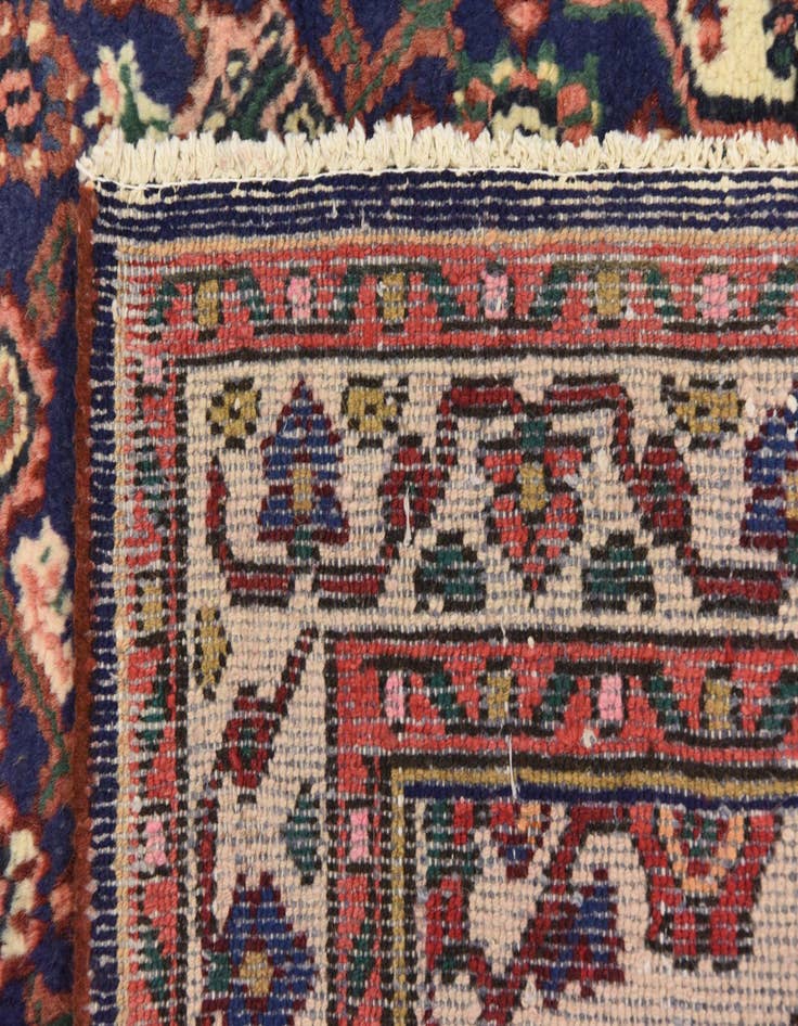 Detail image of  3' 4 x 9' 11  Hand Knotted Hossainabad Persian Wool Runner Rug