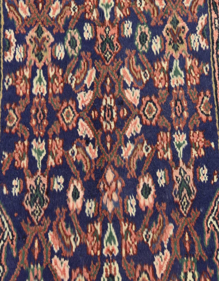 Detail image of  3' 4 x 9' 11  Hand Knotted Hossainabad Persian Wool Runner Rug